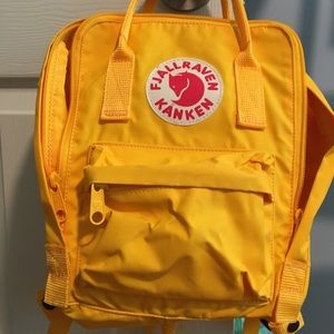 Fjallraven Kanken small yellow/orange backpack